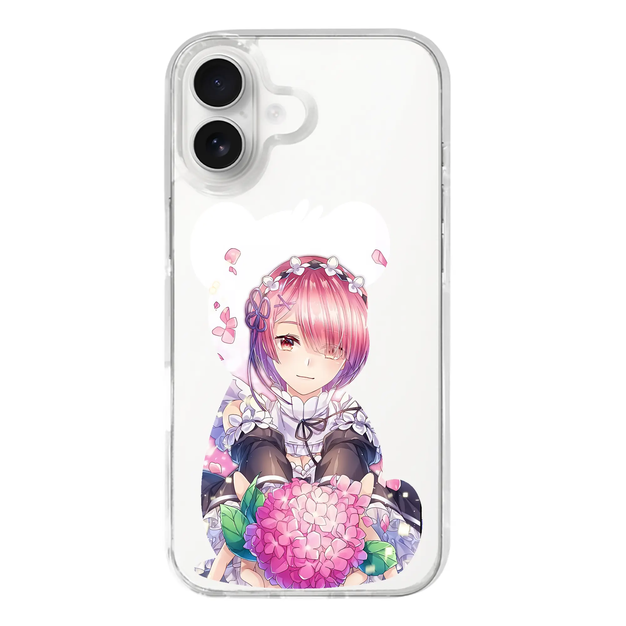 リゼロ グッズ ラム - iPhone 17シリーズ 透明スマホケース – 薄型・耐衝撃・精密フィット保護カバー